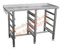 DC EET8R Entry - Exit Table with Storage for 8 Racks